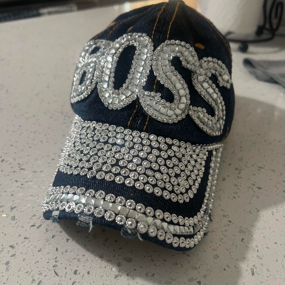 Bass Rhinestone Embellished Cap